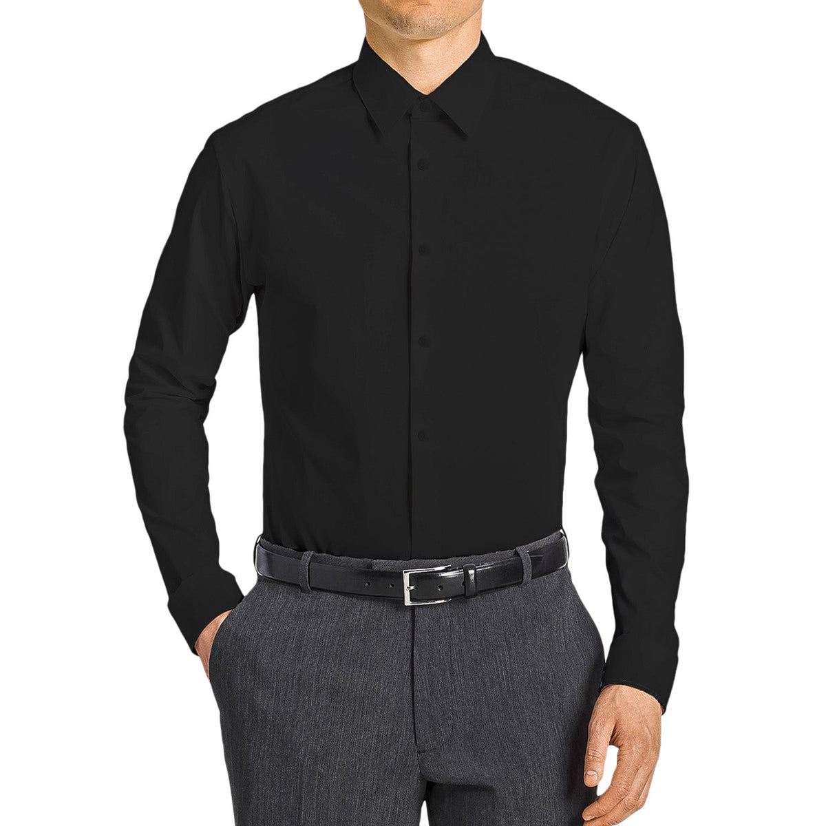 Solid Office Dress - shirt By Tazzio - Bundle Bus