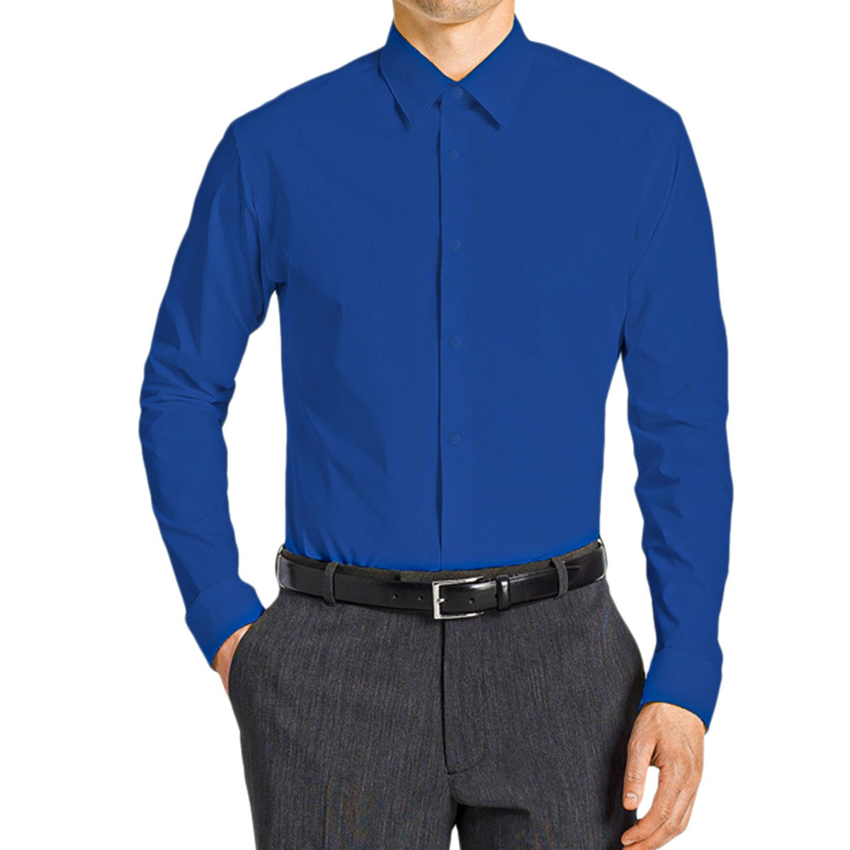 Solid Office Dress - shirt By Tazzio - Bundle Bus