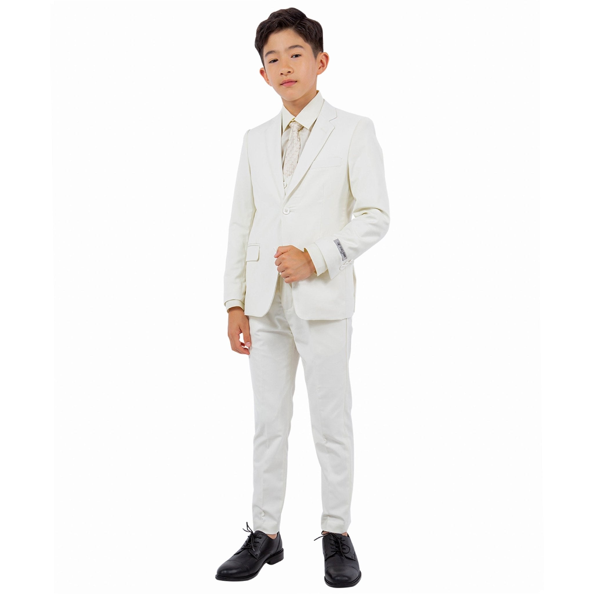 Stacy Adams Boy's 5pc Solid Suit - Bundle Bus