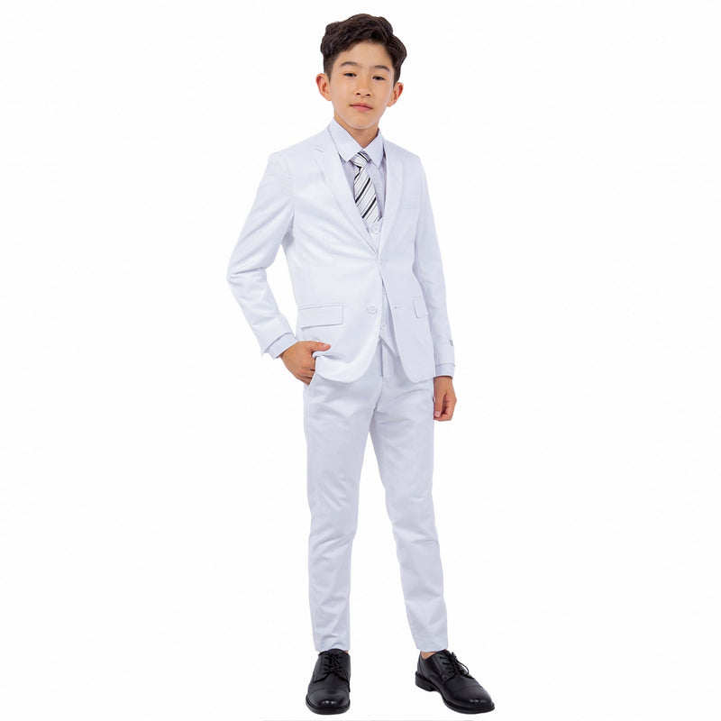 Stacy Adams Boy's 5pc Solid Suit - Bundle Bus