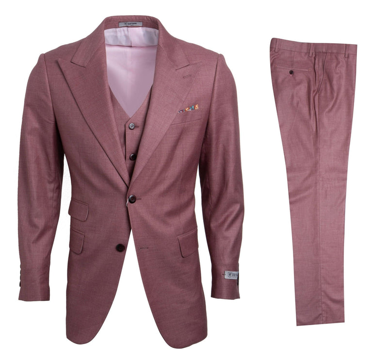 Stacy Adams Hybrid Fit Suit, Hope Salmon - Bundle Bus