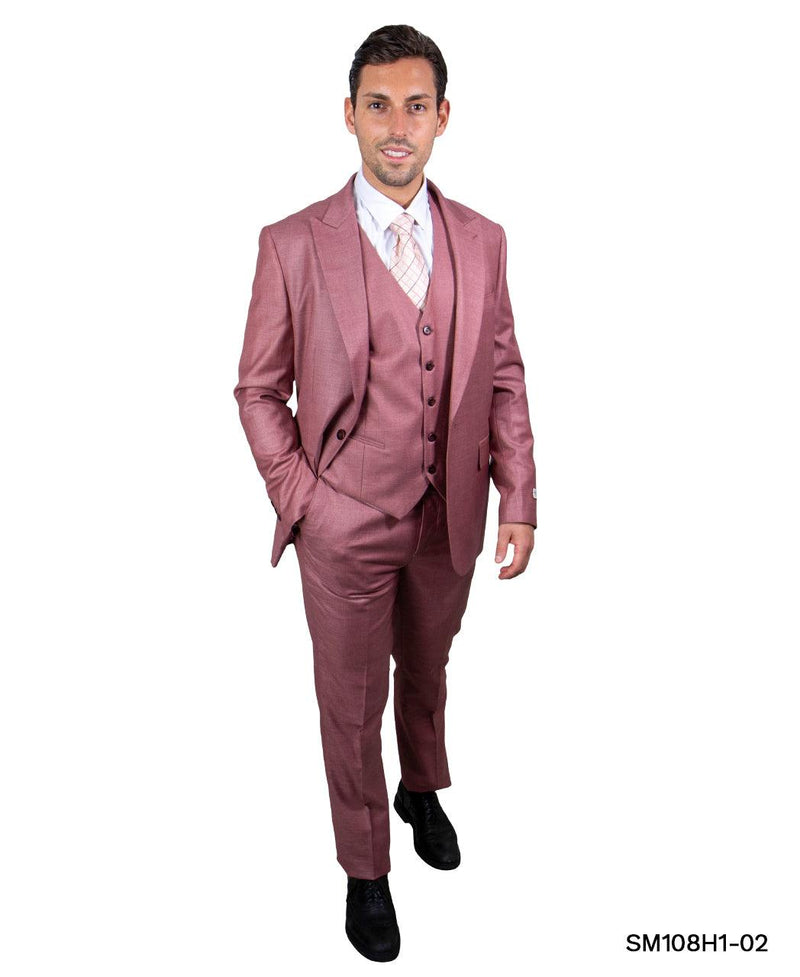 Stacy Adams Hybrid Fit Suit, Hope Salmon - Bundle Bus