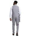 Stacy Adams Hybrid Fit U - Shaped Vested Suit, Grey - Bundle Bus