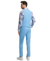 Stacy Adams Hybrid Fit U - Shaped Vested Suit, Sky Blue - Bundle Bus