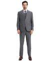 Stacy Adams Hybrid - Fit Vested Suit, Grey Tweed - Bundle Bus