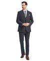 Stacy Adams Hybrid - Fit Vested Suit w/ U - Shaped Vest, Charcoaled Windowpane - Bundle Bus