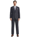 Stacy Adams Hybrid - Fit Vested Suit w/ U - Shaped Vest, Charcoaled Windowpane - Bundle Bus