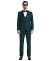 Stacy Adams Hybrid - Fit Vested Tuxedo, Green - Bundle Bus