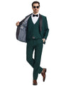 Stacy Adams Hybrid - Fit Vested Tuxedo, Green - Bundle Bus