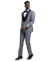 Stacy Adams Hybrid - Fit Vested Tuxedo, Grey - Bundle Bus