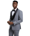 Stacy Adams Hybrid - Fit Vested Tuxedo, Grey - Bundle Bus