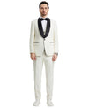 Stacy Adams Hybrid - Fit Vested Tuxedo, Ivory - Bundle Bus