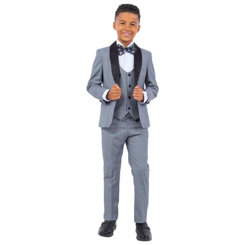 Stacy Adams Medium Grey 5 pc Tuxedo - Bundle Bus