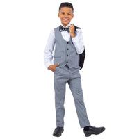 Stacy Adams Medium Grey 5 pc Tuxedo - Bundle Bus