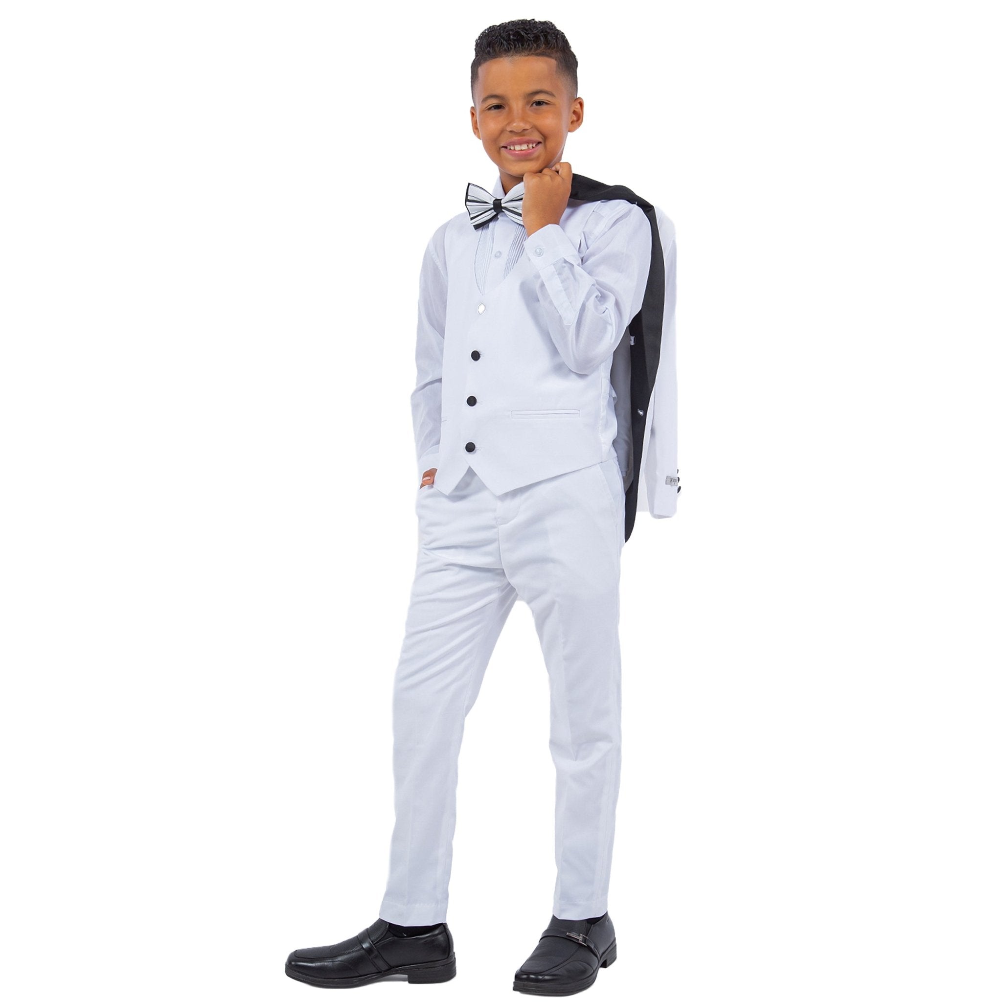 Stacy Adams White 5 pc Tuxedo - Bundle Bus