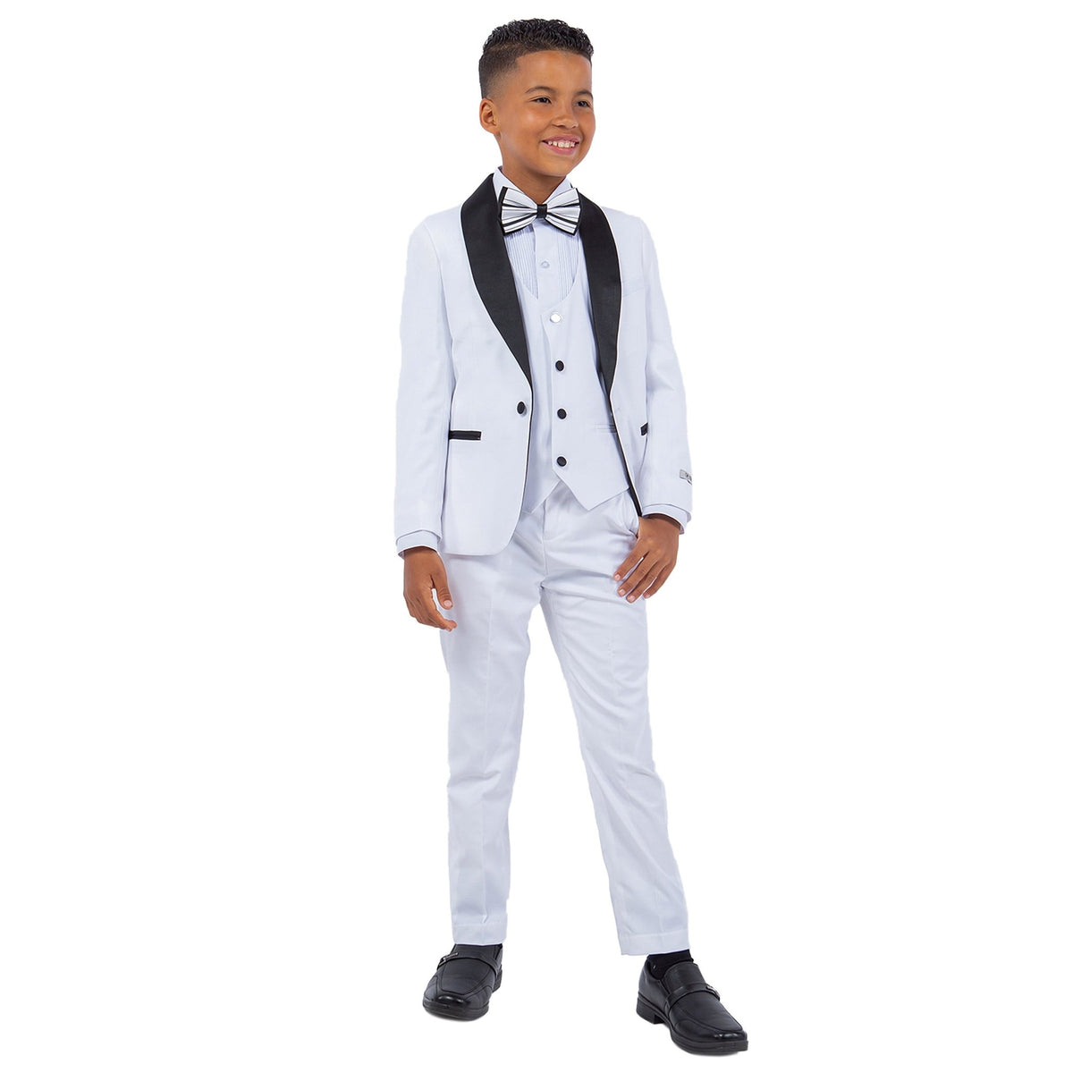 Stacy Adams White 5 pc Tuxedo - Bundle Bus