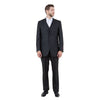 Steel Navy Solid Shiny Sharkskin 3 - PC Regular Modern Fit Suits - Bundle Bus