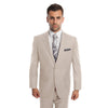 Tan Solid Mens Suit 2 - PC Regular Modern Fit - Bundle Bus