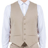 Tan Zegarie Suit Separates Solid Men's Vests For Men - Bundle Bus