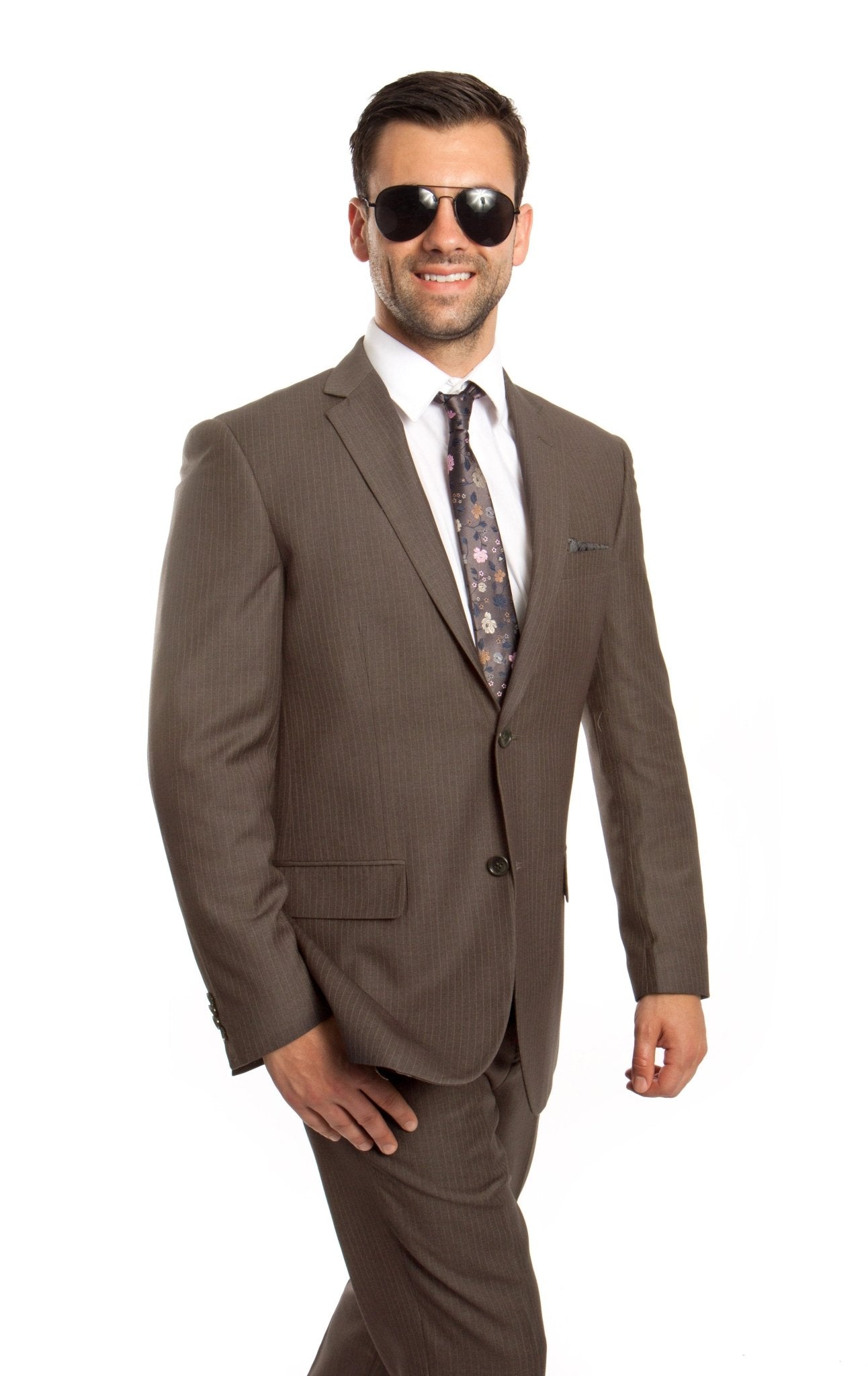 Taupe 2 - PC Modern Fit Suits - Bundle Bus