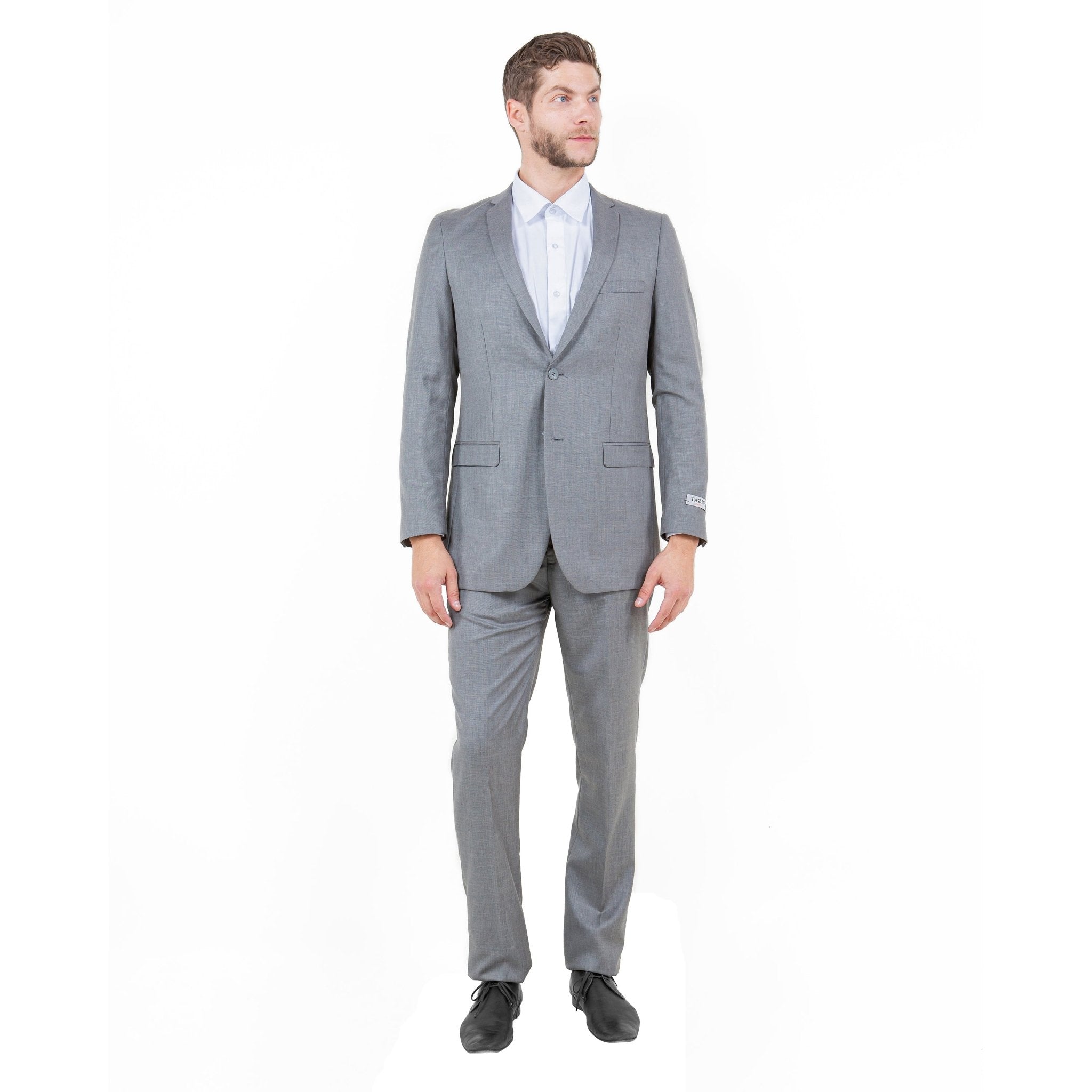 Tazzio Mens - suit 2 - PC Sharkskin Slim Fit - Bundle Bus