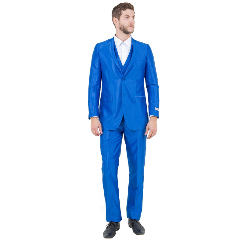 Tazzio Mens - suit 3 - PC Sharkskin Slim Fit - Bundle Bus