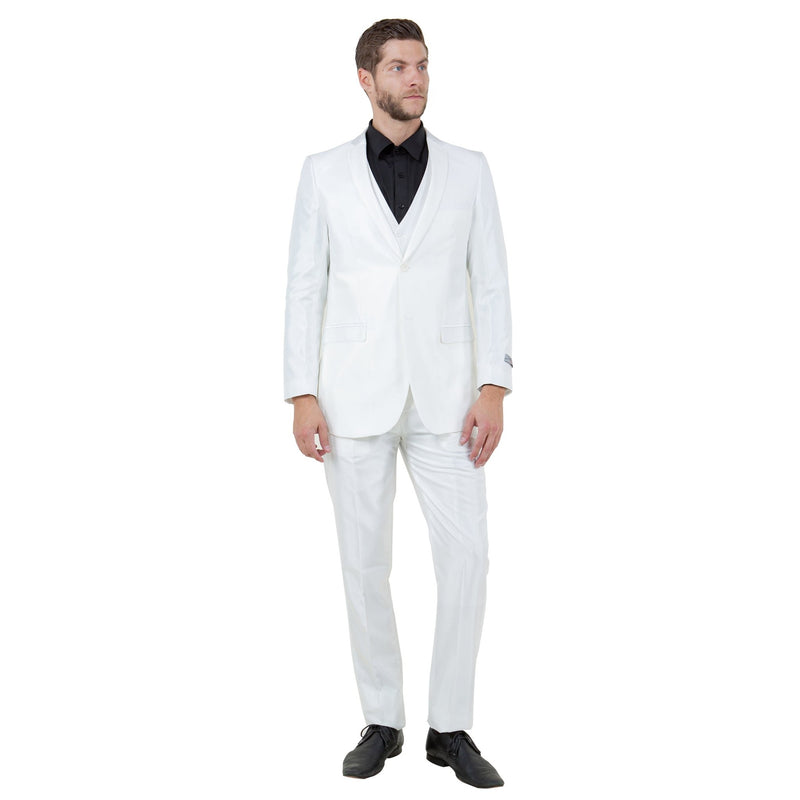 Tazzio Mens - suit 3 - PC Sharkskin Slim Fit - Bundle Bus