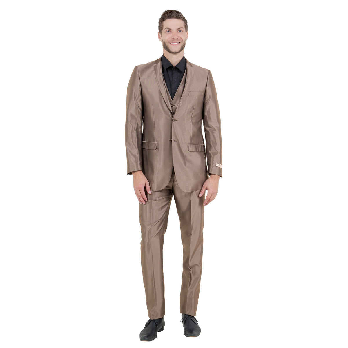 Tazzio Mens - suit 3 - PC Sharkskin Slim Fit - Bundle Bus