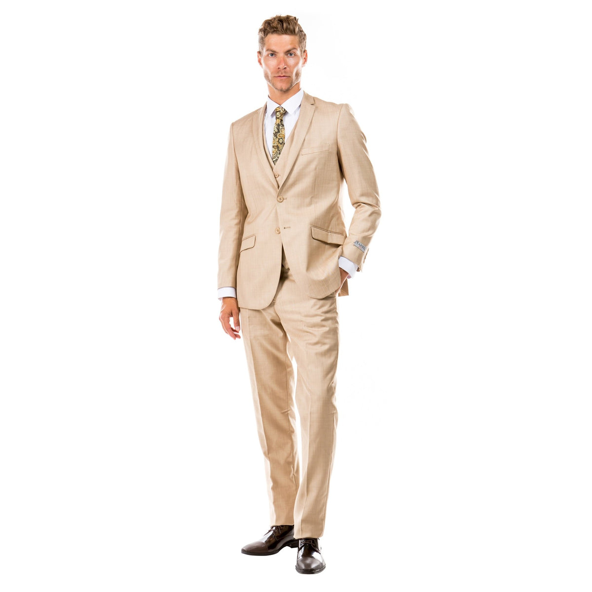 Tazzio Mens - suit 3 - PC Textured Slim Fit - Bundle Bus