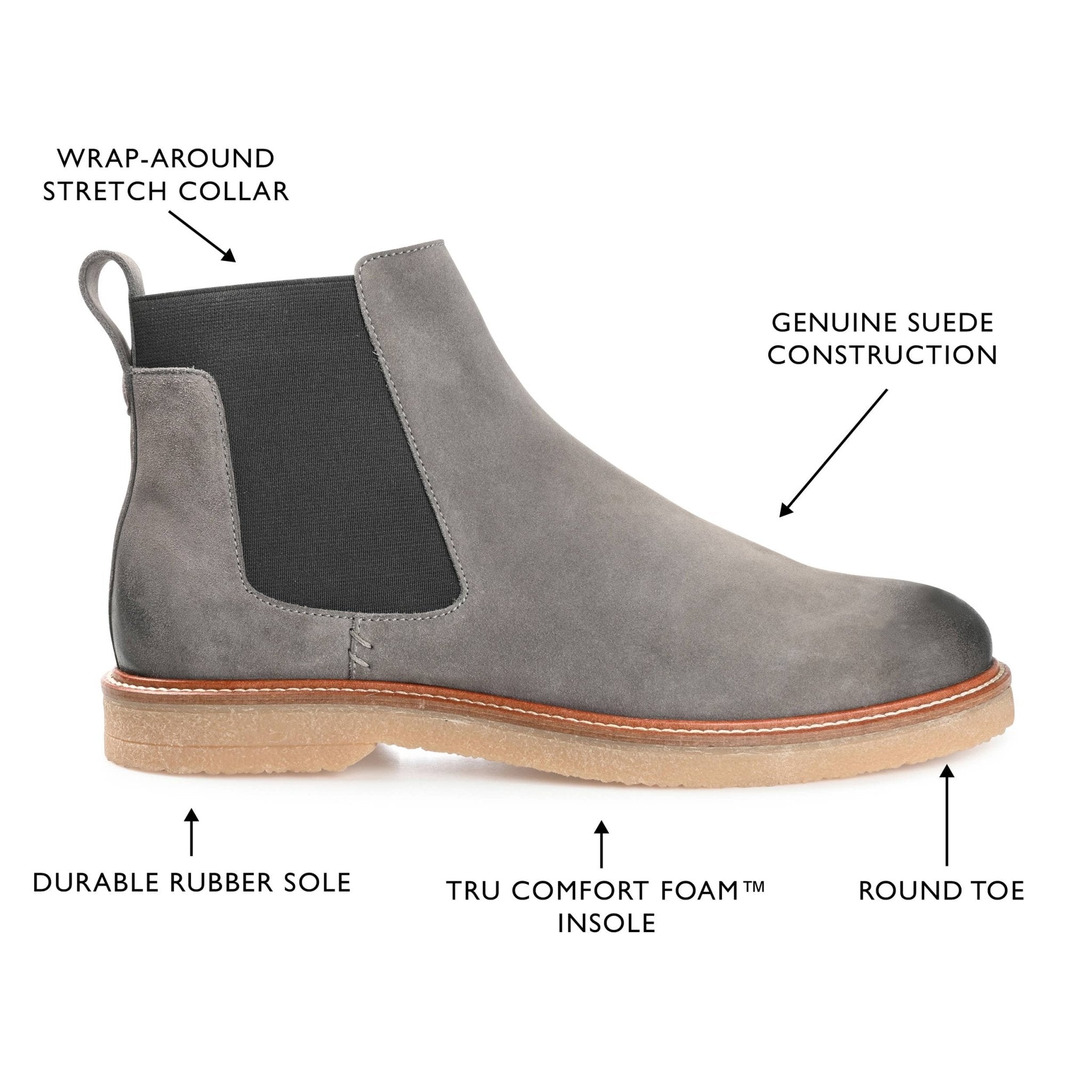 Thomas & Vine Cedric Plain Toe Chelsea Boot - Bundle Bus