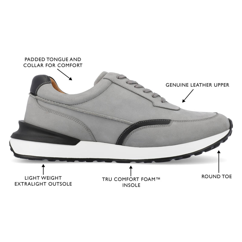 Thomas & Vine Lowe Casual Leather Sneaker - Bundle Bus