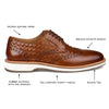 THOMAS & VINE - Thomas & Vine Radcliff Wide Width Woven Wingtip Derby - Bundle Bus