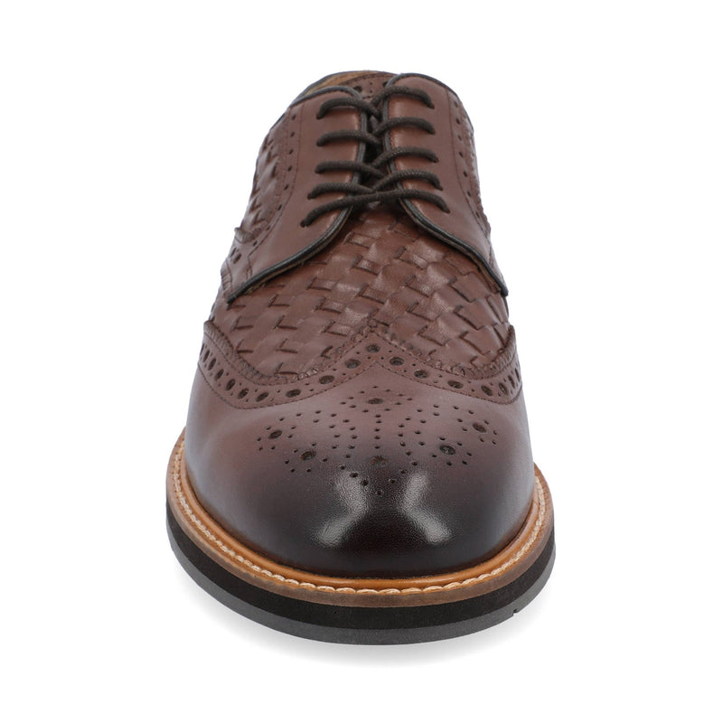 THOMAS & VINE - Thomas & Vine Radcliff Wide Width Woven Wingtip Derby - Bundle Bus