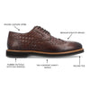 THOMAS & VINE - Thomas & Vine Radcliff Wide Width Woven Wingtip Derby - Bundle Bus