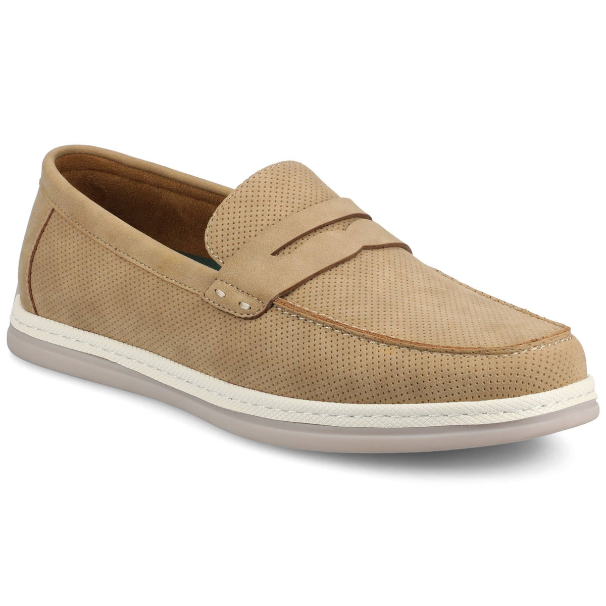 Vance Brantley Casual Slip - on Perforated Penny Loafer - Bundle Bus