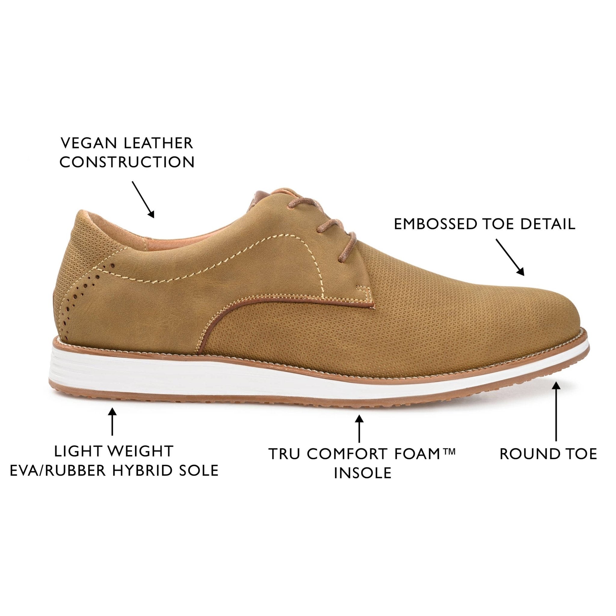 Vance Co. Blaine Embossed Casual Dress Shoe - Bundle Bus