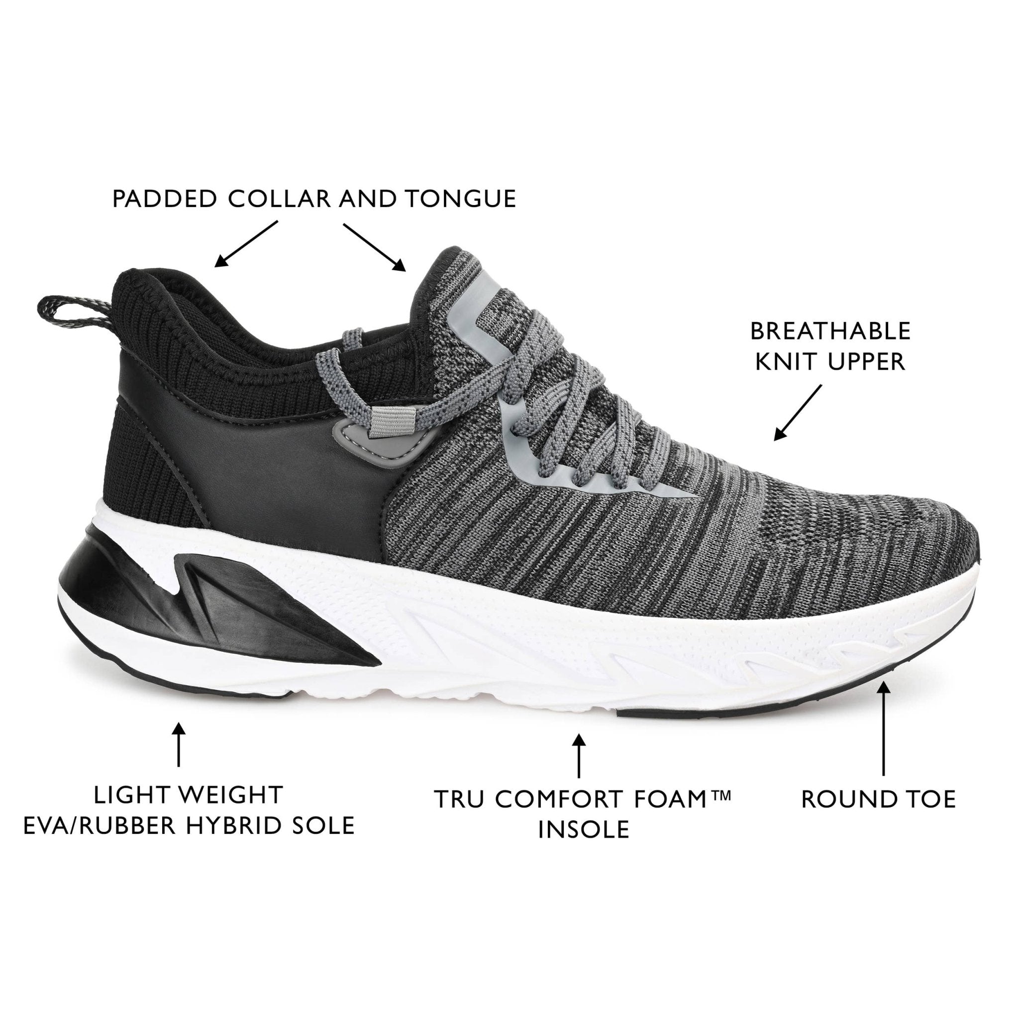 Vance Co. Gibbs Knit Athleisure Sneaker - Bundle Bus