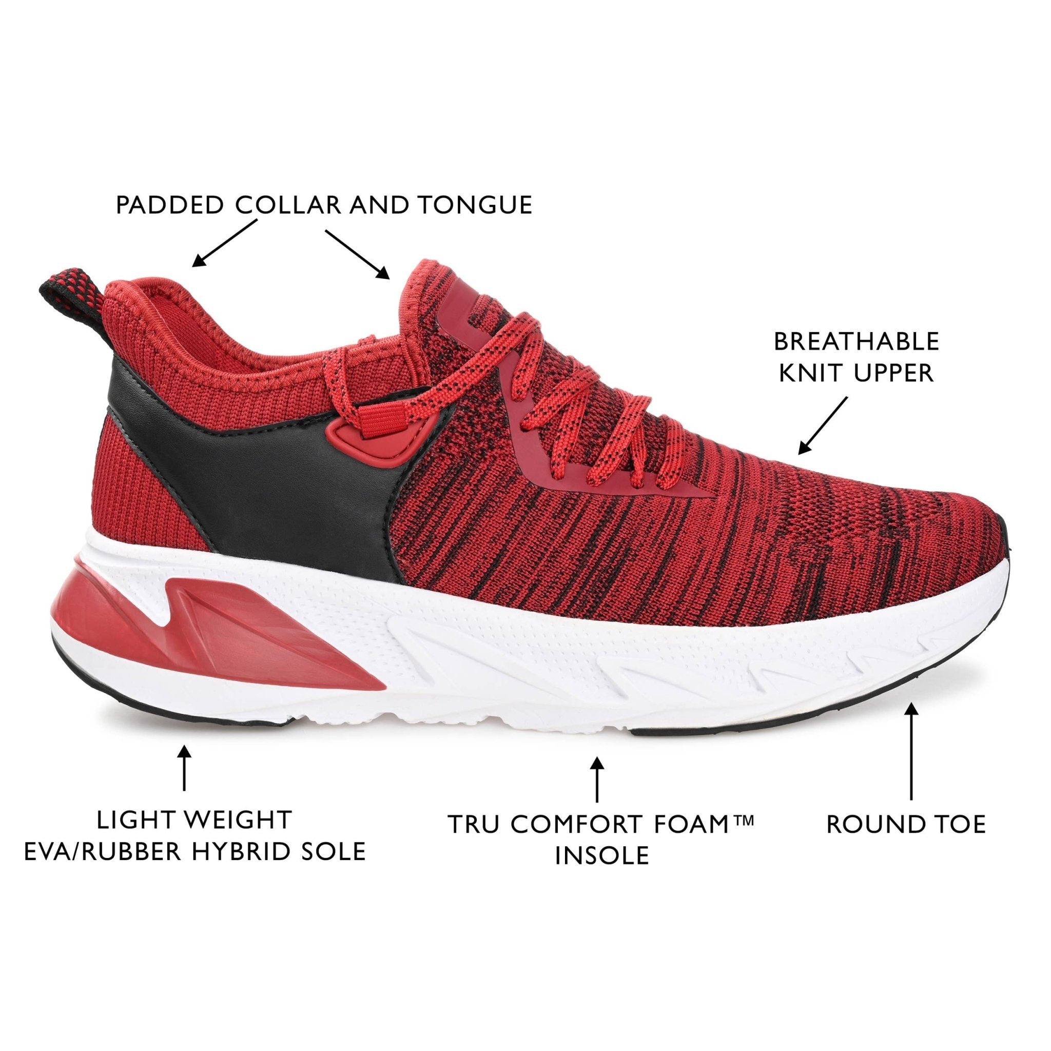 Vance Co. Gibbs Knit Athleisure Sneaker - Bundle Bus