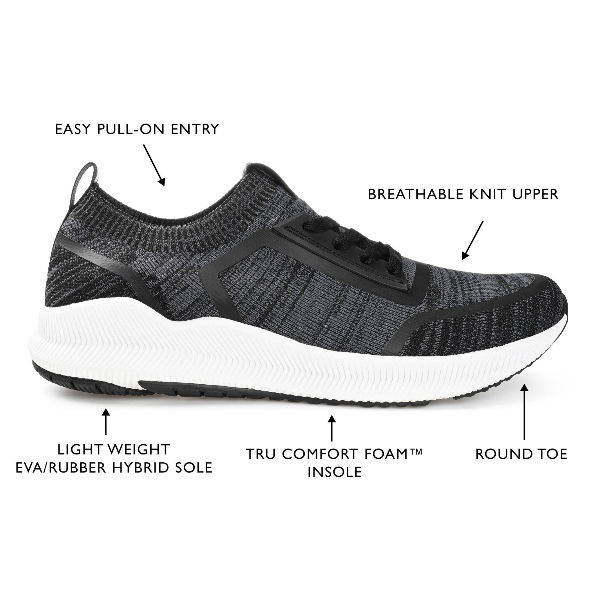 Vance Co. Keller Knit Athleisure Sneaker - Bundle Bus