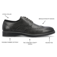 Vance. Co Ozzy Wingtip Hybrid Dress Shoe - Bundle Bus