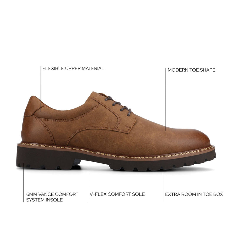 Vance Templeton Lug Sole Oxford Dress Shoe - Bundle Bus