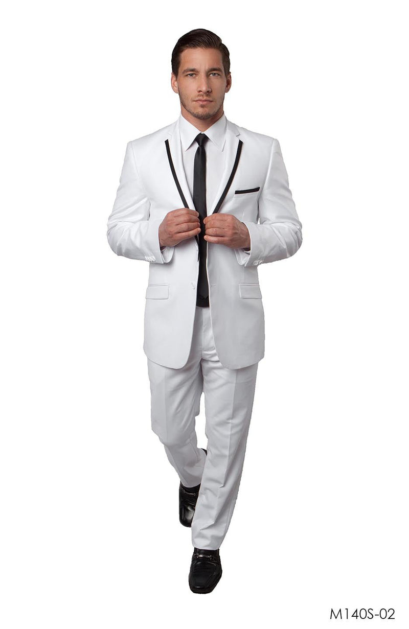 White / Black Suit For Men Formal Suits For All Ocassions - Bundle Bus