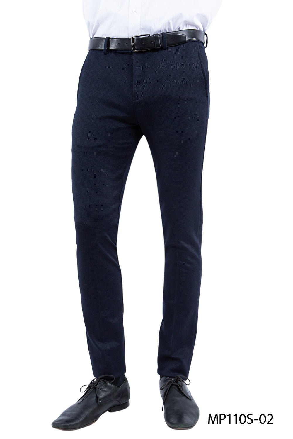 Z - Flex Knit Trousers, Navy - Bundle Bus