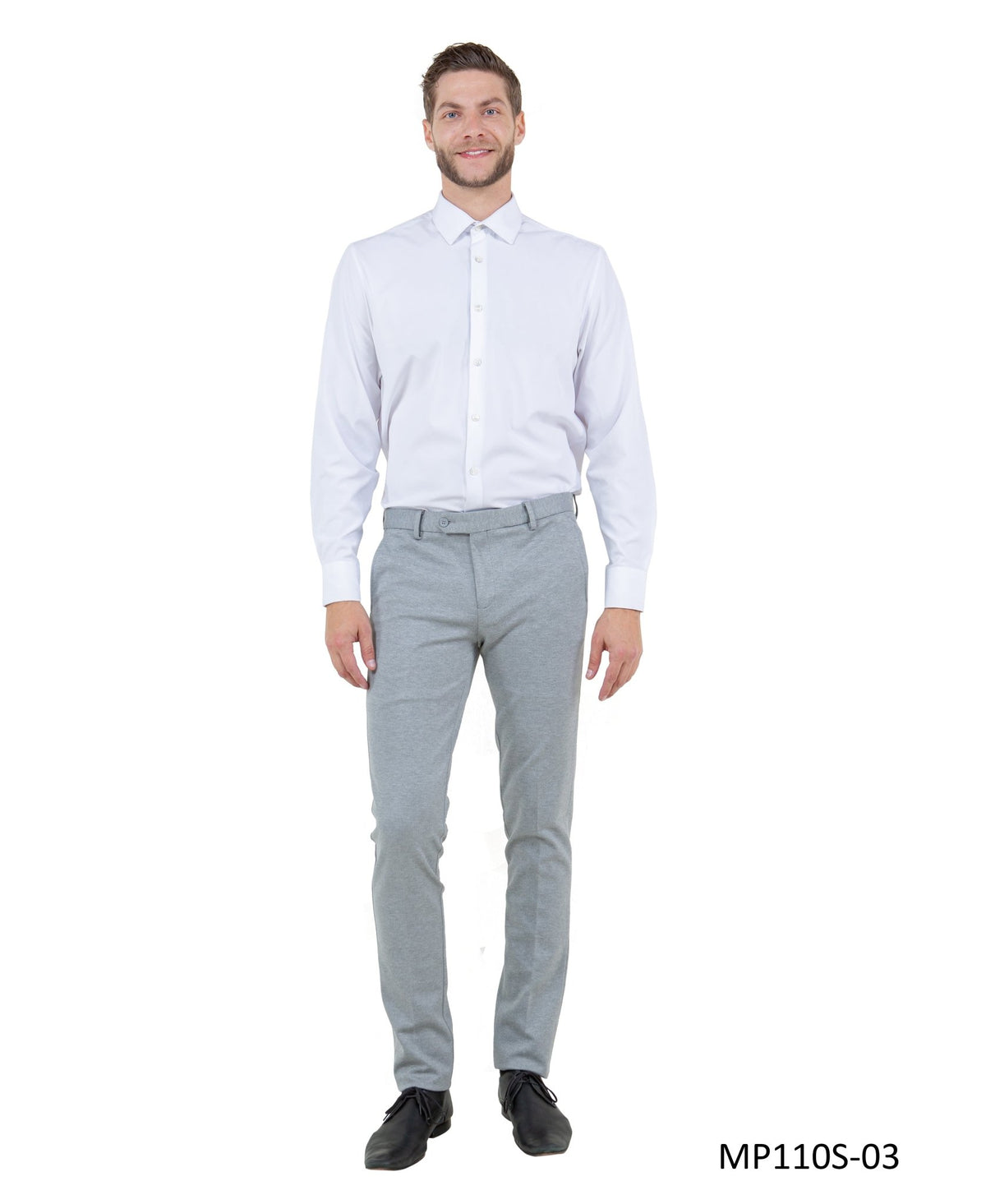 Z - Flex Open Bottom Knit Trousers, Black - Bundle Bus