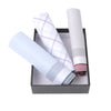 3pcs Men's Cotton sky blue, peach & gray Handkerchiefs box-MFB1813 - Bundle Bus