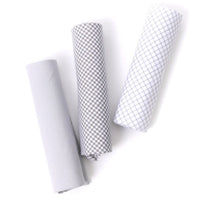 3pcs Men's Cotton Solid & Plaid Gray Handkerchiefs box - MFB1757 - Bundle Bus