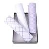 3pcs Men's Cotton Solid & Plaid Purple Handkerchiefs box- MFB1713-1 - Bundle Bus