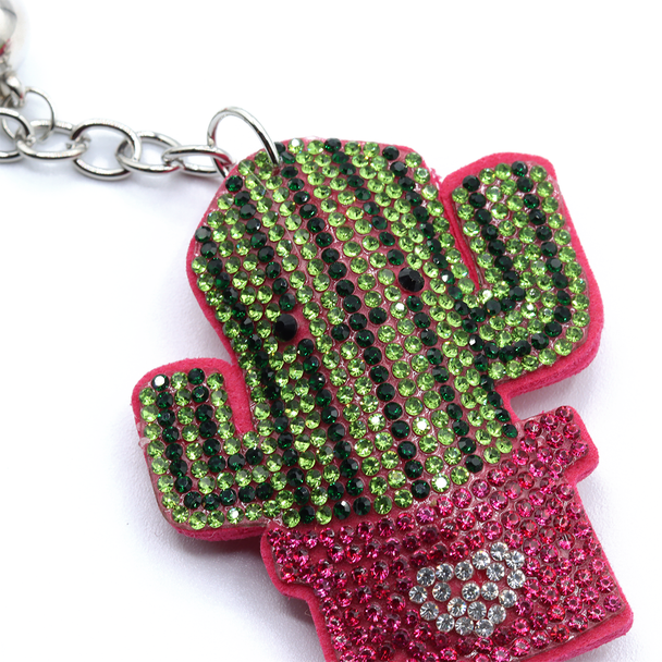 Cartoon Cactus Keychain - 31659RO-R