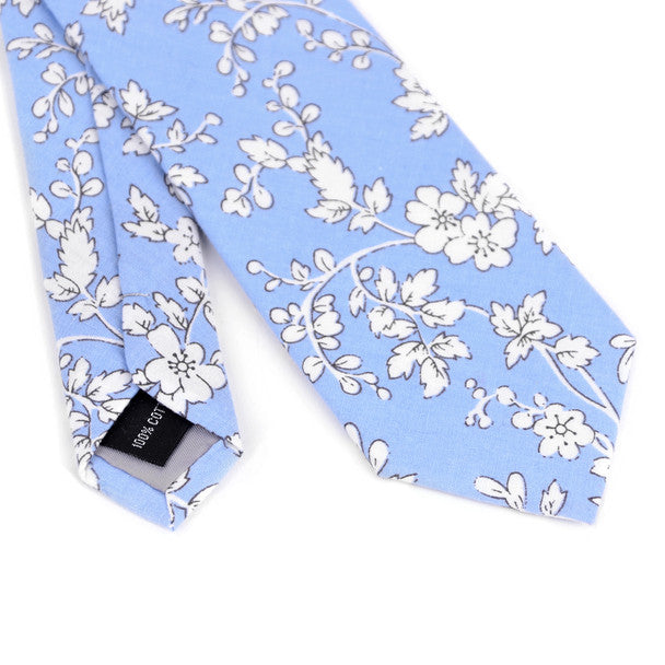 Floral Cotton Slim Tie 2.5"  - NVC-FLORAL6