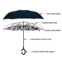 Abstract Geometric Open Inverted Umbrella -IUM18085 - Bundle Bus